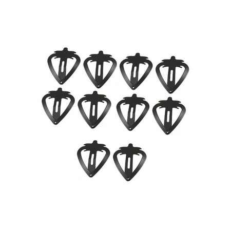 Unique Bargains 10 x Strawberry Shaped Black Metal DIY Hairstyle Hair Clips