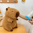 thumbnail image 2 of Cute Capybara Plush Toy Pillow Adorable Capybara Stuffed Animal for Kids and Adults 9.8inch Soft and Squishy Capibara Plushie Pillow Doll Xmas Birthday Gift Pillow Bug Dolls 20cm/7.9Inch, 2 of 15