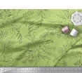 thumbnail image 3 of Soimoi Green Cotton Duck Fabric Flower Watercolor Printed Fabric 1 Yard 44 Inch Wide, 3 of 3