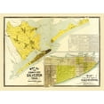 thumbnail image 2 of Unknown 14x11 Black Ornate Wood Framed with Double Matting Museum Art Print Titled - Galveston Texas -1891, 2 of 4