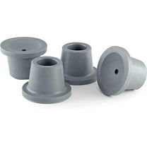 4 Pcs Replacement Rubber Feet for Shower Chair, Shower Bench, Shower Seat Non Slip Rubber Tips (1", Grey)