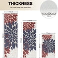 thumbnail image 4 of Red and Blue Pioneer Flower Pattern Kitchen Rugs Sets Of 3,Kitchen Runner Rugs Non Skid Washable,Decorative Kitchen Floor Mats for Kitchen,Sink,Laundry,17"x30"+ 17"x47" + 17"x59", 4 of 6