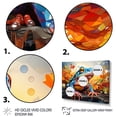 thumbnail image 3 of Designart "Colorful Frog euphony II" Animals Floater Framed Wall Art Print, 3 of 7
