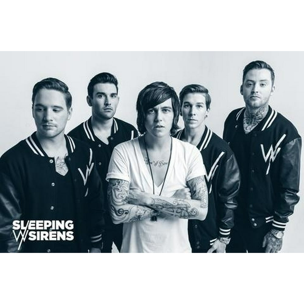 Sleeping With Sirens Group Laminated Poster Print (36 x 24) Walmart