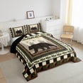 thumbnail image 3 of jejeloiu Jungle Bear Bedding Comforter Set,Woodland Animals Twin Comforter Sets,Rustic Farmhouse Cabin Bedding Set For Adults,Luxury Bedroom Decor Reversible,2pcs, 3 of 8