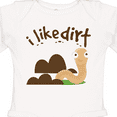 thumbnail image 4 of Inktastic I Like Dirt Earthworm Boys or Girls Long Sleeve Baby Bodysuit, 4 of 5