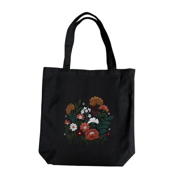 Bolso de de lona de de pa adultos Flor Zulema Tote De Lona Bordado