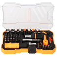 thumbnail image 3 of LYUMO Screwdriver Socket Set Magnetic Screwdriver Slot With 30 Screwdriver Bits Cross Star Kit Electronics Repair Tool Kit For PC, 3 of 8