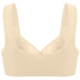 thumbnail image 3 of 2026 Plus Size Posy Bra - Comfortable Front Button Wireless Shaping Bra, Lace Bras Without Underwire for Middle-Aged and Elderly Complexion 34, 3 of 3