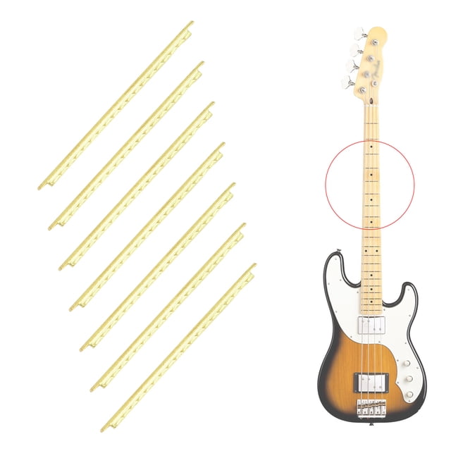 19 PCS Guitar Frets Wire Length 2.4 Inch Copper Brass Guitar Frets Wire Classical Acoustic Guitar Fingerboard Width 2.2mm