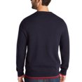 thumbnail image 2 of NAUTICA Mens Navy Patterned Crew Neck Cotton Sweater XL, 2 of 2
