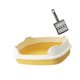 thumbnail image 4 of Caja de arena abierta para gatos, arenero para gatos, orinal portátil a prueba de salpicaduras con Amarillo, 4 of 9