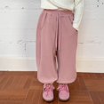 thumbnail image 2 of LIJCC Barrel Sweatpants Fleece Lined Wide Leg Drawstring Sweat Pants High Elastic Waist Baggy Pants Cotton Elastic Waisted Trousers with Pockets, 2 of 6