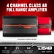 thumbnail image 2 of DS18 SXE-1200.4/BK Amplificador de coche estéreo de rango completo Clase A/B 4 canales 60x4 RMS @4 OHM 1200 vatios - Amplificador potente y compacto para altavoces en el sistema de audio del coche, 2 of 5