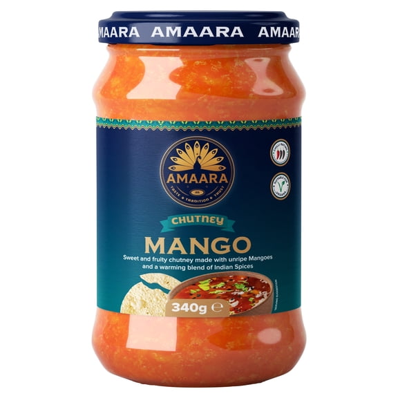 Amaara Mango Chutney 340g, Imported from Britain
