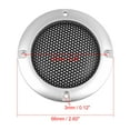 thumbnail image 4 of 2.5 Pcs 2.5" Silver Tone Round Car Speaker Cover Steel Mesh Sub Woofer Subwoofer Grill, 4 of 5