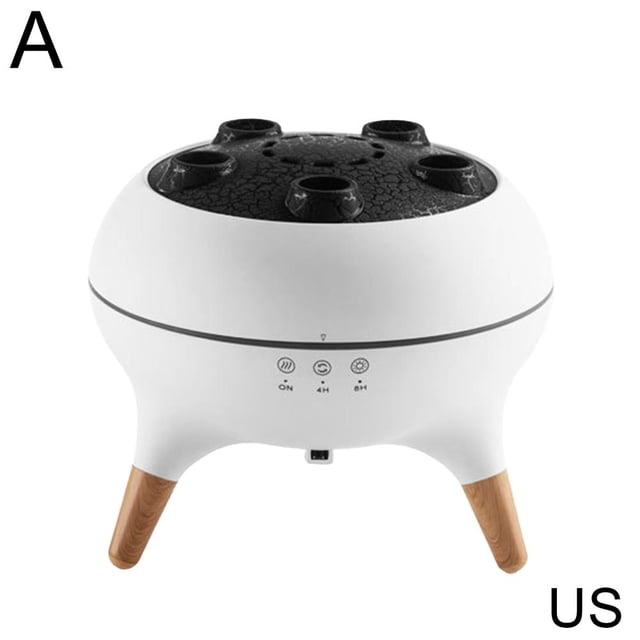 Timer Remote Control Humidifier Household Ultrasonic Porous Atomization Large Fog Volume Colorful Flame Aromatherapy Machine