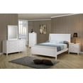 thumbnail image 3 of Selena Twin Sleigh Platform Bed Cream White, 3 of 3