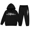thumbnail image 5 of RMGVDSD Boys 2 Piece Sweatsuit Sets Casual Letter Print Hoodie Sweatshirts And Jogger Pants Fall Winter Outfits For School Casual Clothes 2-3 Years, 5 of 6