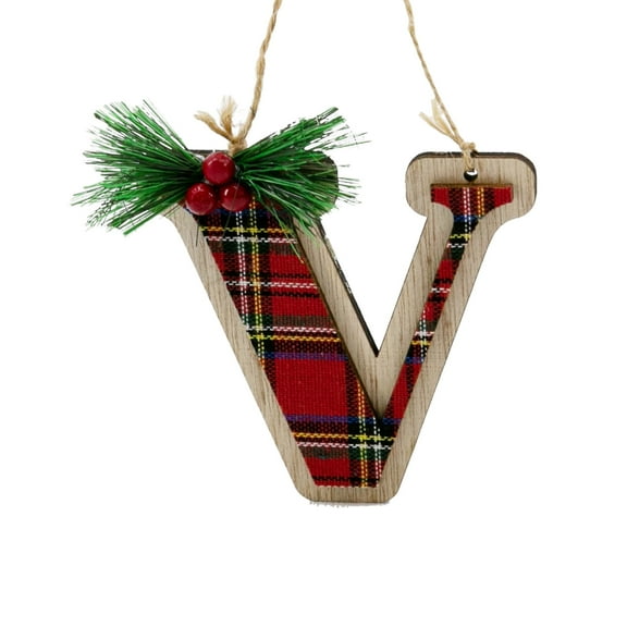 Miluhome Christmas Letter Ornaments, Tree Hanging Pendant Decoration Xmas Family Kids Friends (V)