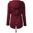 thumbnail image 3 of ORUYROP Women's Lightweight Front Zipper Solid Utility Anorak Hoodie Vest/Jacket, 3 of 7