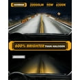 thumbnail image 3 of Auxbeam H7 LED Headlight Bulbs, 20% Smaller Size Headlight Bulbs, 90W 20000LM F15 Series 6500K Cool White | 2 Bulbs, 3 of 7