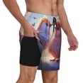 thumbnail image 2 of Naloa Heart Sky Bird Couple Print Men Swim Trunks with Compression Liner ,Board Shorts,Men's Swim Shorts with Drawstring and Elastic Waistband-XX-Large, 2 of 6