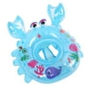 Puloru Baby Crab Swimming Ring with Safety Handle, Cartoon Float Seat