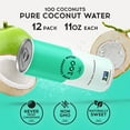 thumbnail image 3 of 100 Coconuts Pure Coconut Water, Liquid Hydration, 11 fl oz Can, 3 of 8