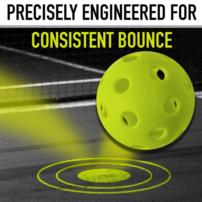 Franklin Sports Impact Resistance X-26 Indoor Pickleballs, Green