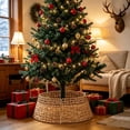 thumbnail image 6 of Woven Rattan Christmas Tree Collar Basket, Multicolor, Style D, for living room, entryway, party and Christmas tree decor, 6 of 6