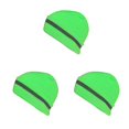 thumbnail image 4 of crativent Skull Caps for Men Reflective Liner Winter Beanie Thermal Multifunction Windproof Coldness for Protection Cycling Skiing Neon Green 3Set, 4 of 6