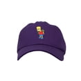thumbnail image 2 of WITHMOONS The Simpsons Bart Embroidery Baseball Cap Simple Hat HL11364 (Purple), 2 of 5