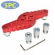 thumbnail image 1 of Kit de plantilla de orificio para carpintería de aleación de aluminio, carpinteros, muebles, carpintería, perforadora de guía de taladro , de 5 piezas. Juego de 5 piezas. BLESIY Plantilla de agujero de bolsillo, 1 of 8