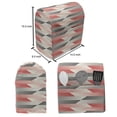 thumbnail image 4 of Modern Stand Mixer Cover, Geometric Graphic Grid Abstract Pattern with Thin and Bold Lines, Kitchen Appliance Organizer Bag Cover with Pockets, 5 Quarts, Charcoal Grey Scarlet, by Ambesonne, 4 of 4
