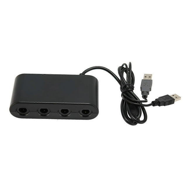 GC Controller Adapter 4 Ports 3 in 1 Game Controller Adapter with Turobo Function for Switch for Wii U PC
