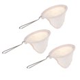 thumbnail image 3 of 3pcs Stainless Steel Handle Coffee Filters Practical Coffee Strainer Useful Coffee Filter Cloth for Home Kitchen Coffee Shop, 3 of 4