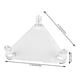 thumbnail image 5 of Monstrate Soporte de exhibición de acrílico Triangular resistente estante de baloncesto Base transparente soporte de pelota de fútbol Decoración del hogar, 5 of 6