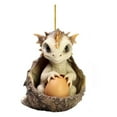 thumbnail image 4 of Holloyiver Cute Dragon Figurines, Christmas Dragon Ornaments, Dragon Egg Christmas Tree Pendant, Hanging Ornament for Car Mirror,Key Chain,Home Decoration, 4 of 5