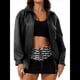 thumbnail image 3 of Chaquetas de Holgadas de Larga con Solapa para Mujer, Moda Otoño 2025, Ropa de Invierno. Negro L, 3 of 10
