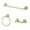 Brass, variant on Kingston Brass Victorian 3-Piece Bathroom Hardware Set, Polished Brass Finish