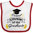 thumbnail image 3 of Inktastic Proud Cousin of the Graduate-family Graduation Boys or Girls Baby Bib, 3 of 4