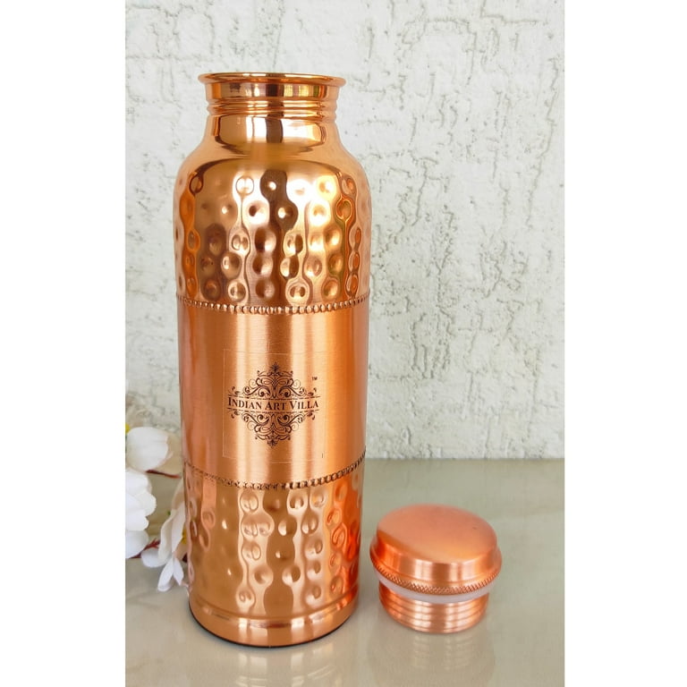 Hammered Pure Copper Water Bottle 750 Ml Premium Quality by 