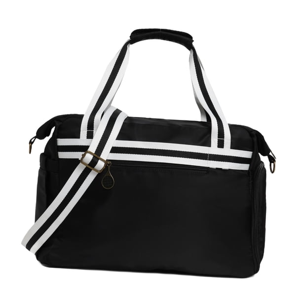 Bolsa de mano para raqueta de pickleball con cierre de cremallera, ligera, práctica para hombres y mujeres. Negro
