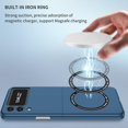 thumbnail image 3 of Magnetic Phone Case for Samsung Galaxy Z Flip3 Compatible for Magsafe, Military-Grade Shockproof Protective Case with Built-in Magnet Circle for Samsung Galaxy Z Flip 3, MS Navy Blue, 3 of 7