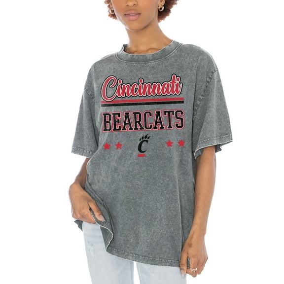 Women's Gameday Couture Gray Cincinnati Bearcats Here To Play Oversized T-Shirt