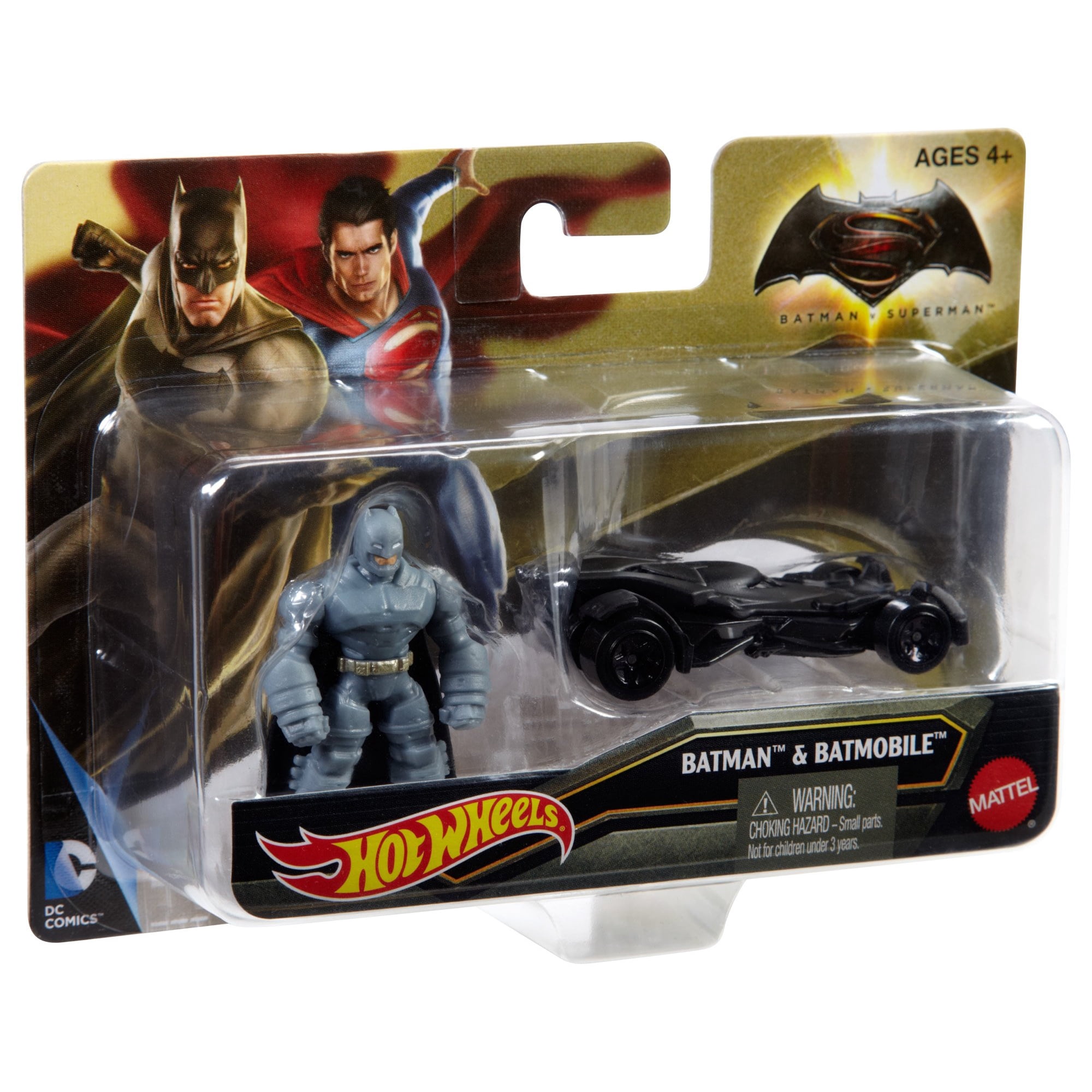 Hot Wheels Batman v Superman Dawn of Justice Armored Batman Mini Batmobile Vehicle Walmart