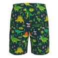 thumbnail image 6 of Naloa Dinosaurs and Tropical Leaves and Flowers Men's Beach Shorts, Surfing shorts, Swim trunks, Quick Dry Swim Trunks for Surfing Beach Fun - 3X-Large, 6 of 9