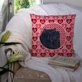 thumbnail image 3 of Carolines Treasures SS4501PW1414 Chow Chow Hearts Love and Valentines Day Portrait Fabric Decorative Pillow 14Hx14W, 3 of 4