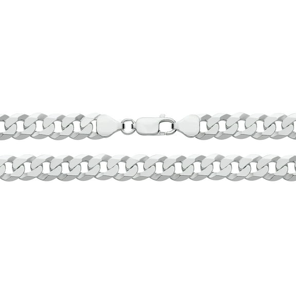 925 Sterling Silver Men Curb Chain - 20 inch*9mm